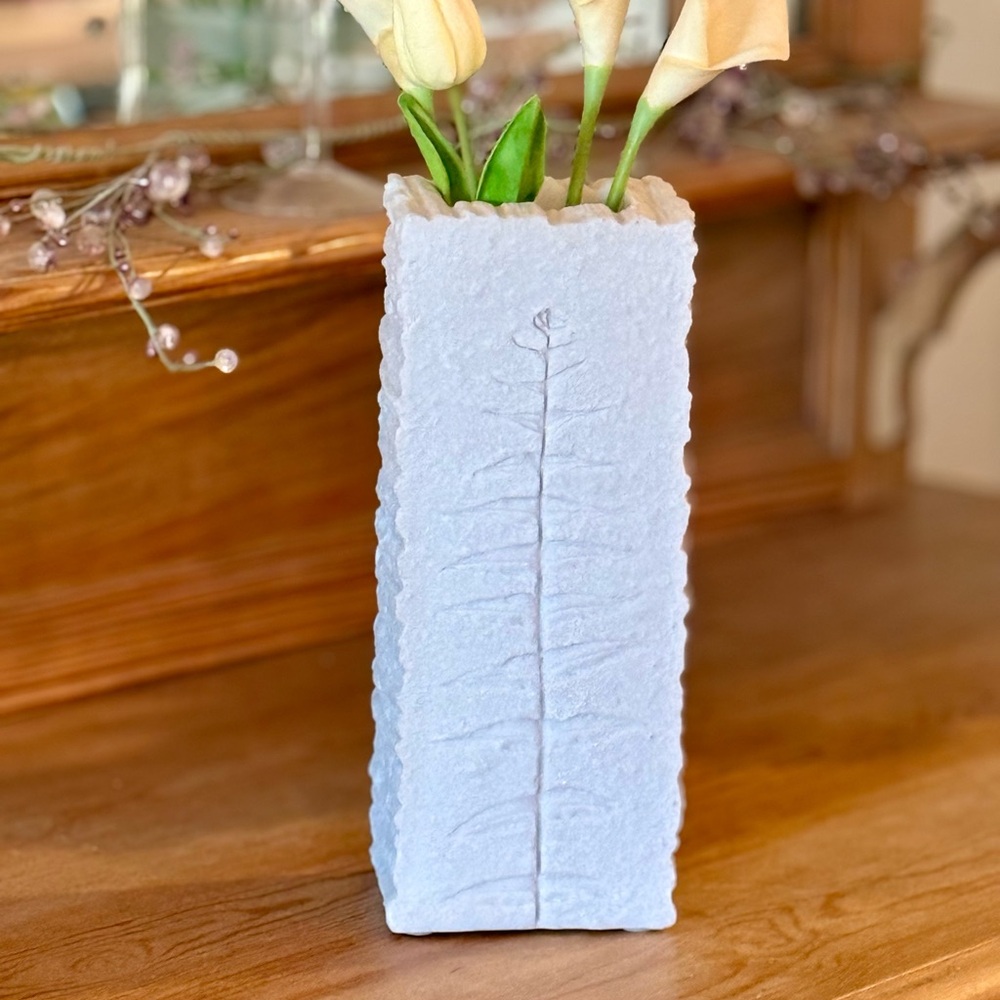 Etched Marble Vase